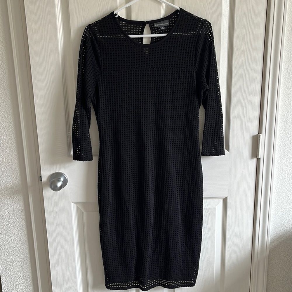 Black Eyelet Dress